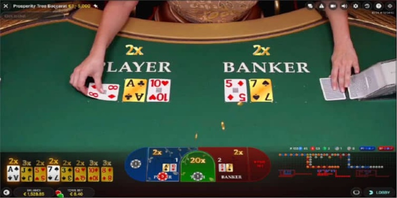 Casino Baccarat là một trò chơi bài nổi tiếng với ba cửa cược chính