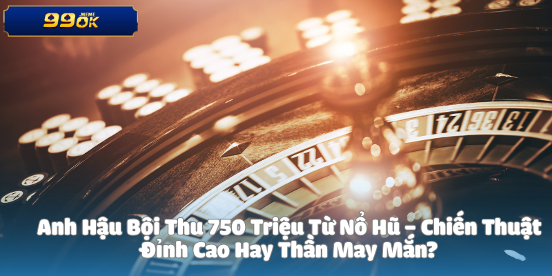 Anh Hậu Bội Thu 750 Triệu Từ Nổ Hũ – Chiến Thuật Đỉnh Cao Hay Thần May Mắn?