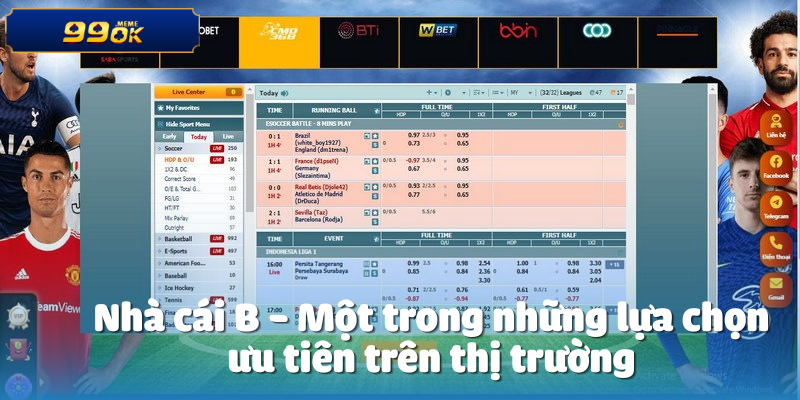Nhà cái B - Một trong những lựa chọn ưu tiên trên thị trường
