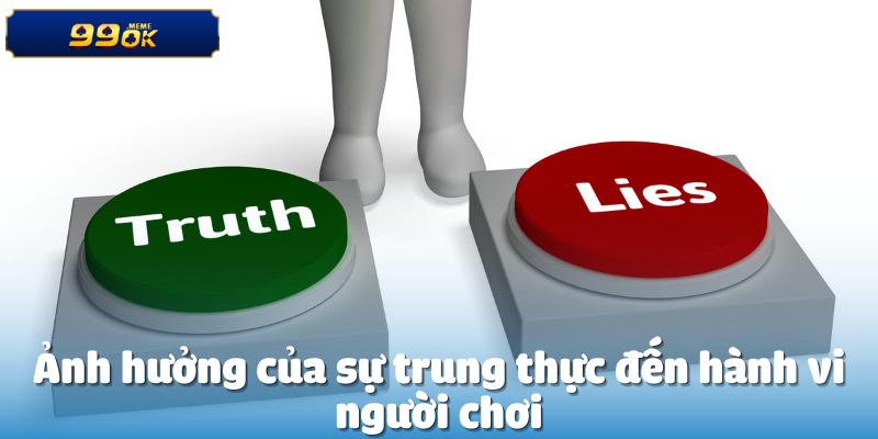 Ảnh hưởng của sự trung thực đến hành vi người chơi
